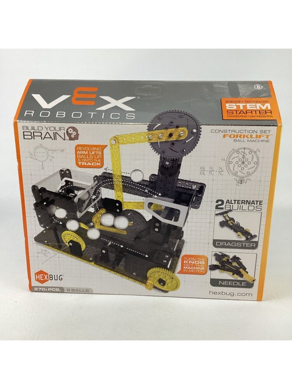 Hex Bug Construction Set Forklift Ball Machine STEM Starter Vex Robotics New